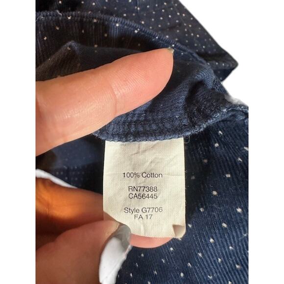 J. Crew Navy Blue & White Polka Dot Short Sleeve Collared Preppy Dress Women Med - Picture 8 of 9